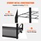 Black Metal Mobile Blueprint Storage Rack with Slots & Casters